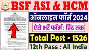 BSF Assistant Sub Inspector 2024