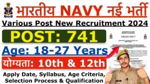 Indian Navy Civilian Vacancy 2024