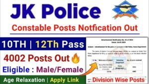 Police Constable Vacancy 2024